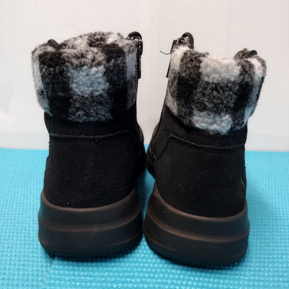 Skechers Black and White Plaid Ankle Booties - Picture 8 of 14